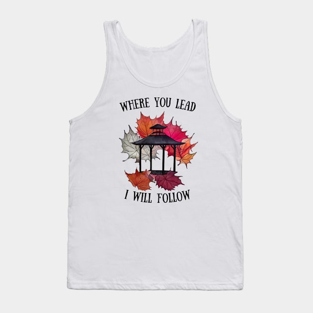 Gazebo and Autumn Leaves - Gilmore Tank Top by Fenay-Designs